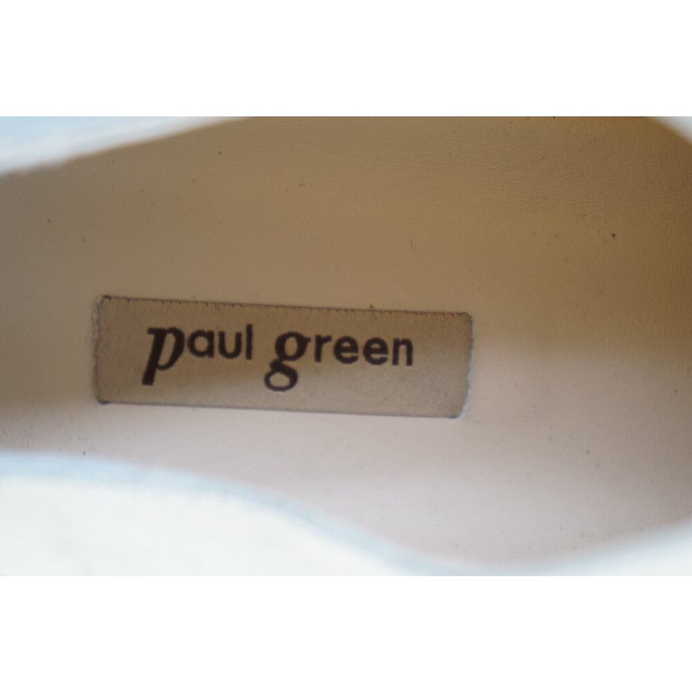 Paul Green Metallic Finish Leather Wingtip Brogue Oxford - Gray Tan White Sz 9 - Picture 13 of 13